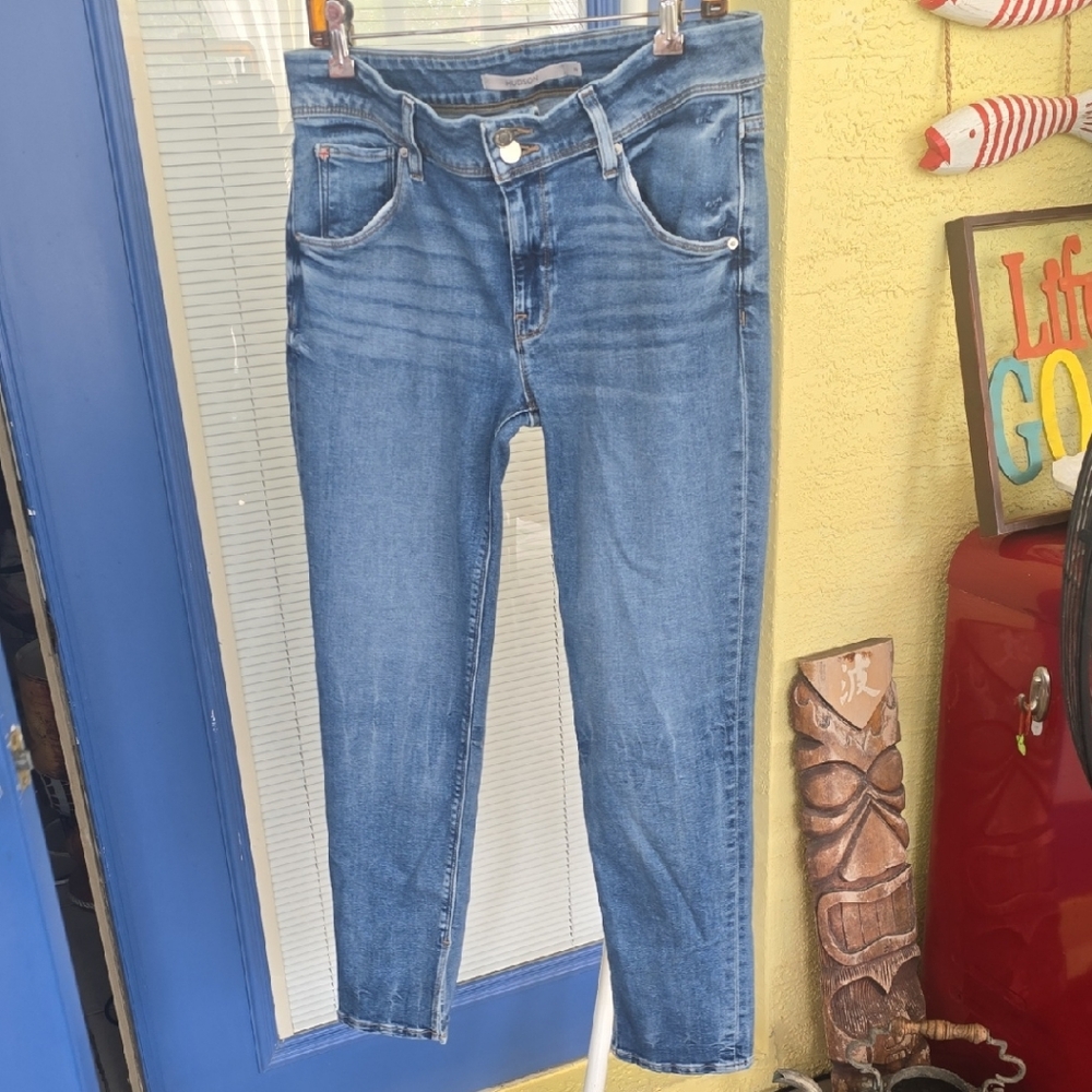 HUDSON Collin mid rise skinny ankle jean size 30 used as is